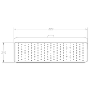 Верхний душ ESKO TS300 цвет Хром-1