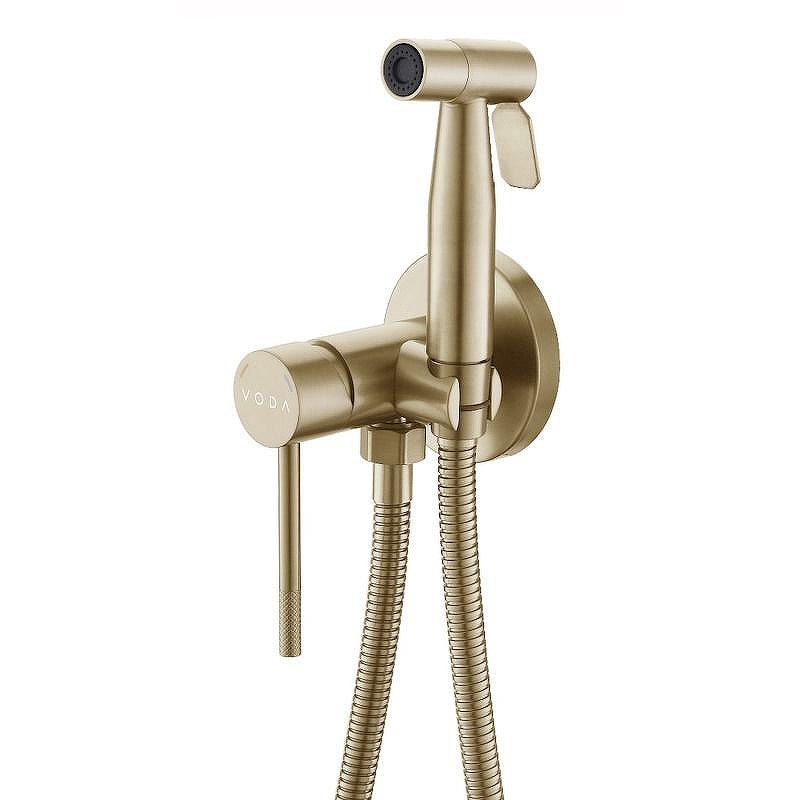 Гигиенический душ со смесителем Voda Vessel Gold VSL01G 