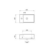 Раковина Wellsee WC Area 40 L 301802000 цвет Белый глянцевый-8