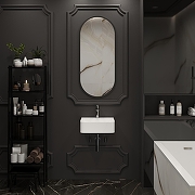 Раковина Wellsee Clermont 43 302601000 цвет Белый глянцевый-4