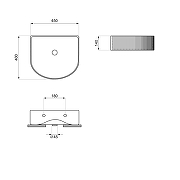 Раковина Wellsee Festive Fox 45 317302000 цвет Белый глянцевый-8