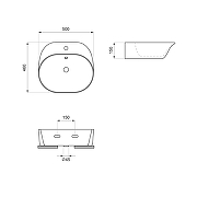 Раковина Wellsee Excellence Pro 50 31760100S цвет Белый глянцевый-8
