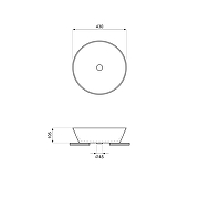 Раковина-чаша Wellsee Cromulent 43 318001000 цвет Белый глянцевый-8