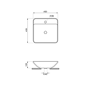 Раковина Wellsee Cute Twin S 43 318301000 цвет Белый глянцевый-8