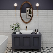 Раковина Wellsee Cute Twin S 55 318302000 цвет Белый глянцевый-7