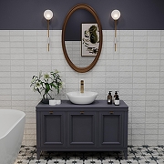 Раковина Wellsee Cute Twin R 42 318401000 цвет Белый глянцевый-4