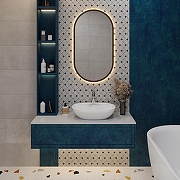 Раковина Wellsee Cute Twin R 50 318402000 цвет Белый глянцевый-4