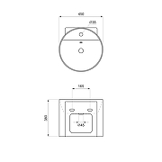 Раковина Wellsee M1 Limited Edition 45 31880600S цвет Черный матовый-8