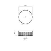 Раковина-чаша Wellsee Festive Fox 2.0 36 319601000 цвет Белый глянцевый-8