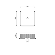 Раковина-чаша Wellsee Festive Fox 2.0 36 319609000 цвет Черный матовый-8