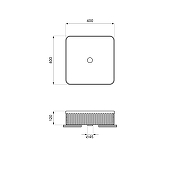 Раковина-чаша Wellsee Festive Fox 2.0 40 319610000 цвет Черный матовый-8