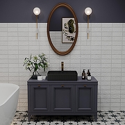 Раковина-чаша Wellsee Festive Fox 2.0 50 319611000 цвет Черный матовый-4