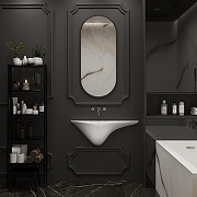 Раковина Wellsee Oxymoron 90 319901000 цвет Белый глянцевый-4