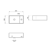 Раковина Wellsee WC Area 41 R 321806000 цвет Серый матовый-8