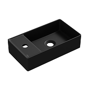 Раковина Wellsee WC Area 41 L 321808000 цвет Черный матовый