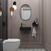 Раковина Wellsee WC Area 41 L 321808000 цвет Черный матовый-4