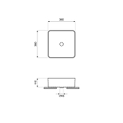 Раковина-чаша Wellsee FreeDom 2.0 36 323010000 цвет Черный матовый-8