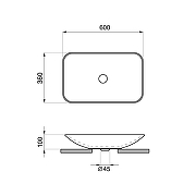Раковина-чаша Wellsee Demure 60 323201000 цвет Белый глянцевый-8