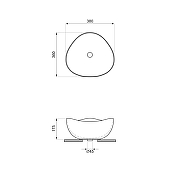 Раковина-чаша Wellsee Nexus Flex 38 323401000 цвет Белый глянцевый-8