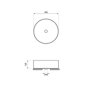 Раковина-чаша Wellsee Coax 36 323507000 цвет Белый матовый-8