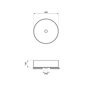 Раковина-чаша Wellsee Coax 40 323512000 цвет Серый матовый-8