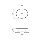 Раковина-чаша Wellsee Brillant iCon 50 326001000 цвет Белый глянцевый-8