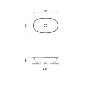 Раковина-чаша Wellsee Brillant iCon 60 326002000 цвет Белый глянцевый-8