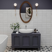 Раковина Wellsee Chic Riviera 50 326804000 цвет Белый глянцевый-4