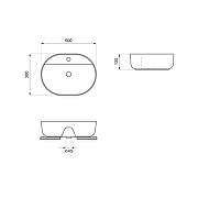 Раковина Wellsee Chic Riviera 50 326804000 цвет Белый глянцевый-8