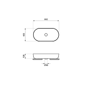 Раковина-чаша Wellsee Chic Riviera 80 326815000 цвет Серый матовый-8
