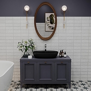 Раковина Wellsee Chic Riviera 60 326820000 цвет Черный матовый-4