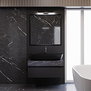 Раковина Wellsee Chic Riviera 80 326823000 цвет Черный матовый-4