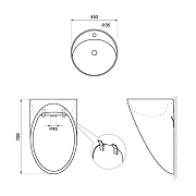 Раковина Wellsee M1 Limited Edition 45 328801000 цвет Белый глянцевый-9