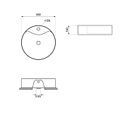 Раковина Wellsee Praxis 40 32940400S цвет Черный матовый-8