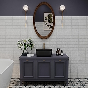 Раковина Wellsee Preen 40 329711000 цвет Черный матовый-4