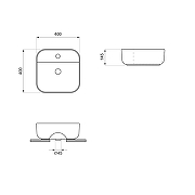 Раковина Wellsee Preen 40 329711000 цвет Черный матовый-8