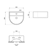 Раковина Wellsee WC Area 32 331802000 цвет Белый глянцевый-8
