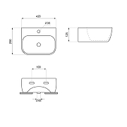 Раковина Wellsee WC Area 42 331803000 цвет Белый глянцевый-8