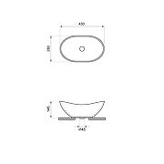 Раковина-чаша Wellsee Carefree Dove 43 332901000 цвет Белый глянцевый-8