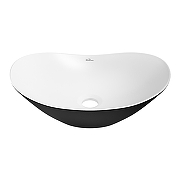 Раковина-чаша Wellsee Carefree Dove 43 332904000 цвет Черный матовый Белый матовый-1