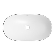 Раковина-чаша Wellsee Carefree Dove 53 332905000 цвет Черный матовый Белый матовый-2