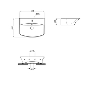 Раковина Lavinia Boho Bathroom Sink 55 33311081 цвет Белый глянцевый-6