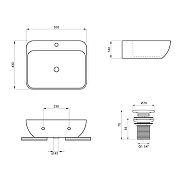 Раковина Lavinia Boho Bathroom Sink 55 33311113 цвет Белый глянцевый-6