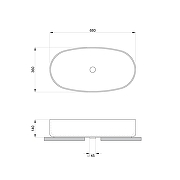 Раковина-чаша Lavinia Boho Bathroom Sink 68 33311122 цвет Белый глянцевый-6
