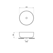 Раковина-чаша Wellsee Belle Spa 3.0 45 335905000 цвет Черный матовый-8