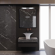 Раковина-чаша Wellsee Crêpe de France 45 336706000 цвет Белый матовый Черный матовый-5