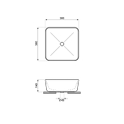 Раковина-чаша Wellsee Mint 38 338101000 цвет Белый глянцевый-8