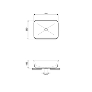 Раковина-чаша Wellsee Mint 50 338104000 цвет Черный матовый-8