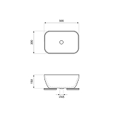 Раковина-чаша Wellsee Air Gap S 50 338501000 цвет Белый глянцевый-8