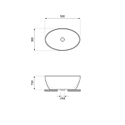 Раковина-чаша Wellsee Air Gap R 50 338601000 цвет Белый глянцевый-8